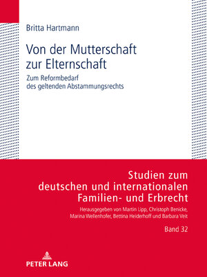 cover image of Von der Mutterschaft zur Elternschaft